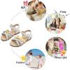 imageFelix ampamp Flora Toddler Girl Sandals  Little Girl Easter Summer Dress Shoes Lightweight Open Toe Beach HolidayBc294rainbow