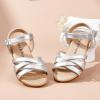 imageFelix ampamp Flora Toddler Girl Sandals  Little Girl Easter Summer Dress Shoes Lightweight Open Toe Beach HolidayBc294silver