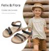 imageFelix ampamp Flora Toddler Girl Sandals  Little Girl Easter Summer Dress Shoes Lightweight Open Toe Beach HolidayBc296black