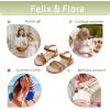 imageFelix ampamp Flora Toddler Girl Sandals  Little Girl Easter Summer Dress Shoes Lightweight Open Toe Beach HolidayBc296brown