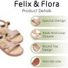 imageFelix ampamp Flora Toddler Girl Sandals  Little Girl Easter Summer Dress Shoes Lightweight Open Toe Beach HolidayBc296glitter Pink