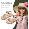 imageFelix ampamp Flora Toddler Girl Sandals  Little Girl Easter Summer Dress Shoes Lightweight Open Toe Beach HolidayBc296glitter Pink