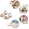 imageFelix ampamp Flora Toddler Girl Sandals  Little Girl Easter Summer Dress Shoes Lightweight Open Toe Beach HolidayBc296white