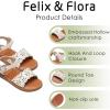 imageFelix ampamp Flora Toddler Girl Sandals  Little Girl Easter Summer Dress Shoes Lightweight Open Toe Beach HolidayBc307beige
