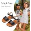 imageFelix ampamp Flora Toddler Girl Sandals  Little Girl Easter Summer Dress Shoes Lightweight Open Toe Beach HolidayBc307black