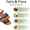 imageFelix ampamp Flora Toddler Girl Sandals  Little Girl Easter Summer Dress Shoes Lightweight Open Toe Beach HolidayBc307black
