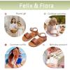 imageFelix ampamp Flora Toddler Girl Sandals  Little Girl Easter Summer Dress Shoes Lightweight Open Toe Beach HolidayBc307brown