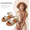 imageFelix ampamp Flora Toddler Girl Sandals  Little Girl Easter Summer Dress Shoes Lightweight Open Toe Beach HolidayBc307gold