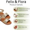 imageFelix ampamp Flora Toddler Girl Sandals  Little Girl Easter Summer Dress Shoes Lightweight Open Toe Beach HolidayBc307gold