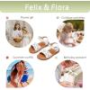 imageFelix ampamp Flora Toddler Girl Sandals  Little Girl Easter Summer Dress Shoes Lightweight Open Toe Beach HolidayBc307white