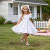 imageFelix ampamp Flora Toddler Girl Sandals  Little Girl Easter Summer Dress Shoes Lightweight Open Toe Beach HolidayBc307white