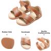imageFelix ampamp Flora Toddler Girl Sandals Flower Girl Dress Shoes Open Toe Little Kid Summer FlatsBc212oxford Brown