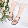 imageFelix ampamp Flora Toddler Girl Sandals Flower Girl Dress Shoes Open Toe Little Kid Summer FlatsBc277black