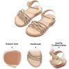 imageFelix ampamp Flora Toddler Girl Sandals Flower Girl Dress Shoes Open Toe Little Kid Summer FlatsBc277gold