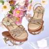 imageFelix ampamp Flora Toddler Girl Sandals Flower Girl Dress Shoes Open Toe Little Kid Summer FlatsBc277rose Gold