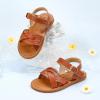 imageFelix ampamp Flora Toddler Girl Sandals Flower Girl Dress Shoes Open Toe Little Kid Summer FlatsBc310brown