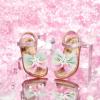 imageFelix ampamp Flora Toddler Girl Sandals Flower Girl Dress Shoes Open Toe Little Kid Summer FlatsBc320pink