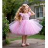 imageFelix ampamp Flora Toddler Girl Sandals Flower Girl Dress Shoes Open Toe Little Kid Summer FlatsBc320pink