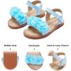 imageFelix ampamp Flora Toddler Girls Sandals Soft Rubber Flats Summer Baby Flower Girl ShoesBc207blue