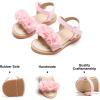 imageFelix ampamp Flora Toddler Girls Sandals Soft Rubber Flats Summer Baby Flower Girl ShoesBc207pink