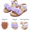 imageFelix ampamp Flora Toddler Girls Sandals Soft Rubber Flats Summer Baby Flower Girl ShoesBc207purple