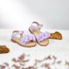 imageFelix ampamp Flora Toddler Girls Sandals Soft Rubber Flats Summer Baby Flower Girl ShoesBc207purple