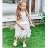 imageFelix ampamp Flora Toddler Girls Sandals Soft Rubber Flats Summer Baby Flower Girl ShoesBc207white