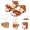 imageFelix ampamp Flora Toddler Girls Sandals Soft Rubber Flats Summer Baby Flower Girl ShoesBc245brown