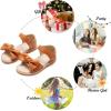 imageFelix ampamp Flora Toddler Girls Sandals Soft Rubber Flats Summer Baby Flower Girl ShoesBc245brown