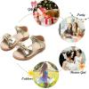 imageFelix ampamp Flora Toddler Girls Sandals Soft Rubber Flats Summer Baby Flower Girl ShoesBc245gold
