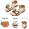 imageFelix ampamp Flora Toddler Girls Sandals Soft Rubber Flats Summer Baby Flower Girl ShoesBc245gold