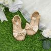 imageFelix ampamp Flora Toddler Girls Sandals Soft Rubber Flats Summer Baby Flower Girl ShoesBc245s Dark Nude