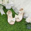imageFelix ampamp Flora Toddler Girls Sandals Soft Rubber Flats Summer Baby Flower Girl ShoesBc245s Ivory White