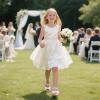 imageFelix ampamp Flora Toddler Girls Sandals Soft Rubber Flats Summer Baby Flower Girl ShoesBc245s White