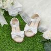 imageFelix ampamp Flora Toddler Girls Sandals Soft Rubber Flats Summer Baby Flower Girl ShoesBc245s White