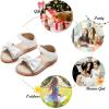 imageFelix ampamp Flora Toddler Girls Sandals Soft Rubber Flats Summer Baby Flower Girl ShoesBc245white