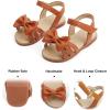 imageFelix ampamp Flora Toddler Girls Sandals Soft Rubber Flats Summer Baby Flower Girl ShoesBc252fl Brown