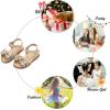 imageFelix ampamp Flora Toddler Girls Sandals Soft Rubber Flats Summer Baby Flower Girl ShoesBc252gold