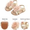 imageFelix ampamp Flora Toddler Girls Sandals Soft Rubber Flats Summer Baby Flower Girl ShoesBc254champagne