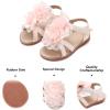 imageFelix ampamp Flora Toddler Girls Sandals Soft Rubber Flats Summer Baby Flower Girl ShoesBc254nude Pink
