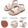 imageFelix ampamp Flora Toddler Girls Sandals Soft Rubber Flats Summer Baby Flower Girl ShoesBc266beige