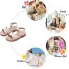 imageFelix ampamp Flora Toddler Girls Sandals Soft Rubber Flats Summer Baby Flower Girl ShoesBc266beige