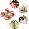 imageFelix ampamp Flora Toddler Girls Sandals Soft Rubber Flats Summer Baby Flower Girl ShoesBc266brown