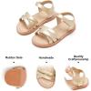 imageFelix ampamp Flora Toddler Girls Sandals Soft Rubber Flats Summer Baby Flower Girl ShoesBc266gold