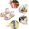 imageFelix ampamp Flora Toddler Girls Sandals Soft Rubber Flats Summer Baby Flower Girl ShoesBc266white