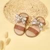imageFelix ampamp Flora Toddler Girls Sandals Soft Rubber Flats Summer Baby Flower Girl ShoesBc283brown