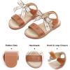imageFelix ampamp Flora Toddler Girls Sandals Soft Rubber Flats Summer Baby Flower Girl ShoesBc283brown