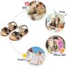 imageFelix ampamp Flora Toddler Girls Sandals Soft Rubber Flats Summer Baby Flower Girl ShoesBc284black