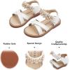 imageFelix ampamp Flora Toddler Girls Sandals Soft Rubber Flats Summer Baby Flower Girl ShoesBc284white