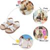 imageFelix ampamp Flora Toddler Girls Sandals Soft Rubber Flats Summer Baby Flower Girl ShoesBc290white